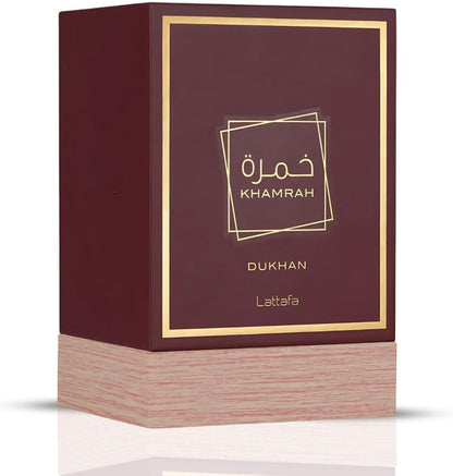 Khamrah Dukhan Parfum de Lattafa 100 ml - Parfum unisexe - Piment fumé et épicé