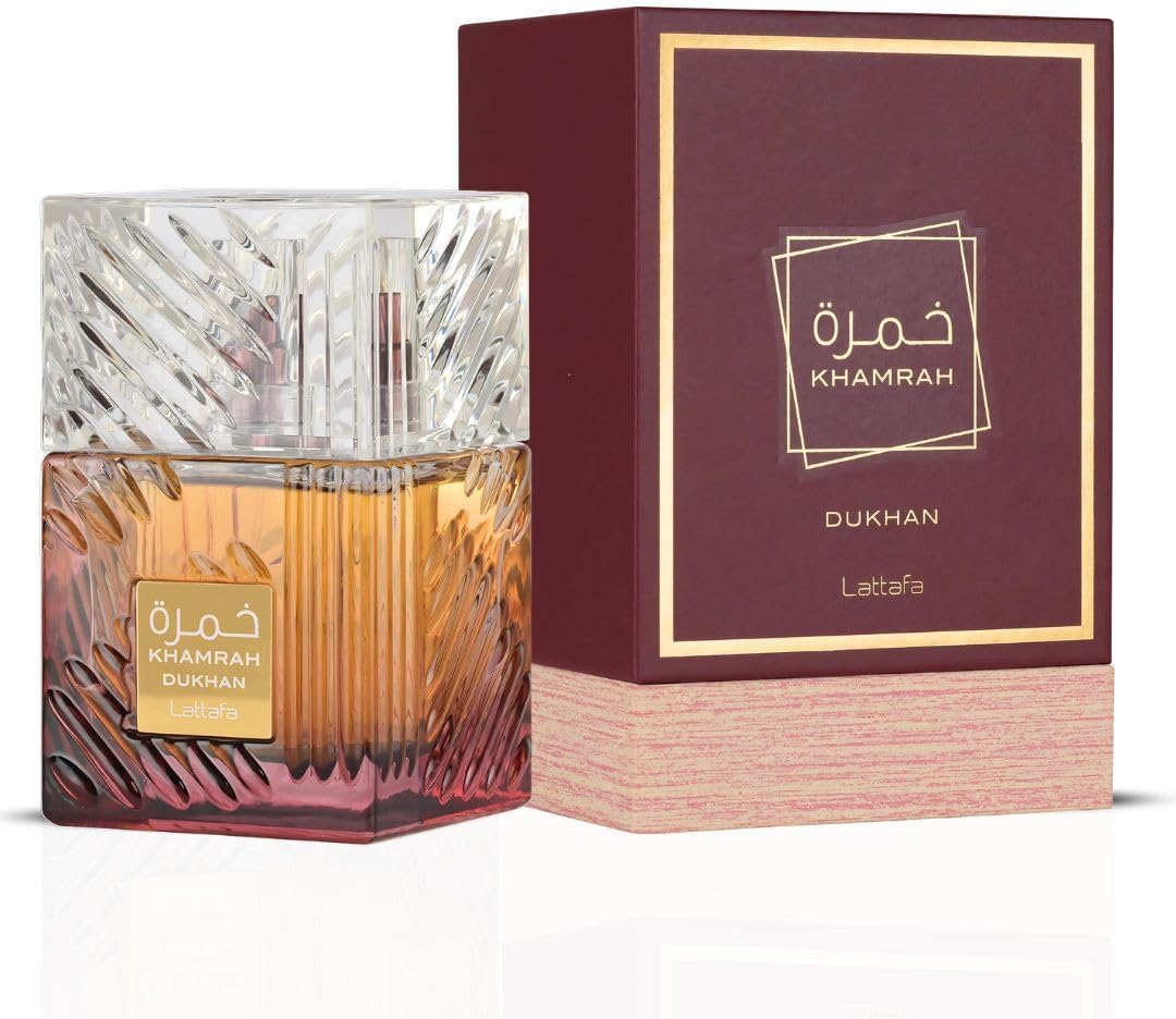 Khamrah Dukhan Parfum de Lattafa 100 ml - Parfum unisexe - Piment fumé et épicé
