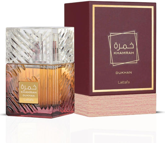 Khamrah Dukhan Parfum de Lattafa 100 ml - Parfum unisexe - Piment fumé et épicé