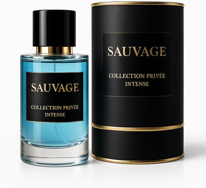 Extrait de Parfum Homme 50ml - Sauvage Collection Privée Intense | Parfum Longue Tenue, Notes Épicées et Boisées | Élégance Masculine et Charisme